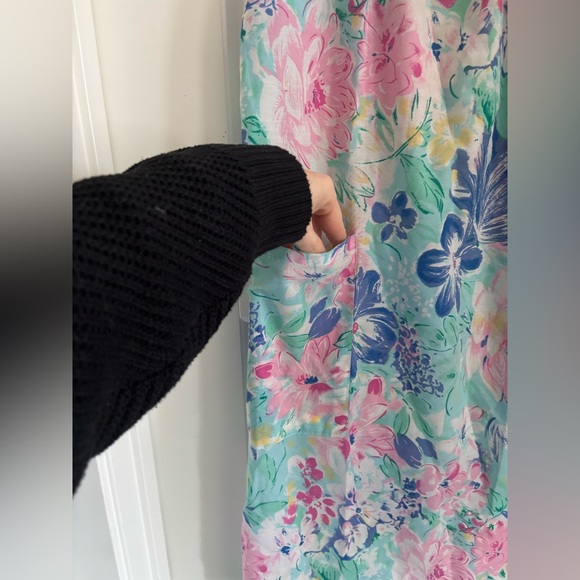 Vintage Floral Nightie DressPastel Cottagecore Summer S/M Lounge to Street Style - Picture 4 of 6